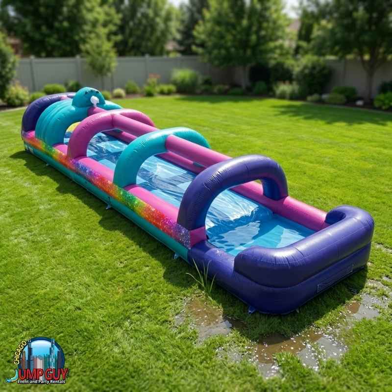 40ft glitter double lane slip n slide rental Chicago